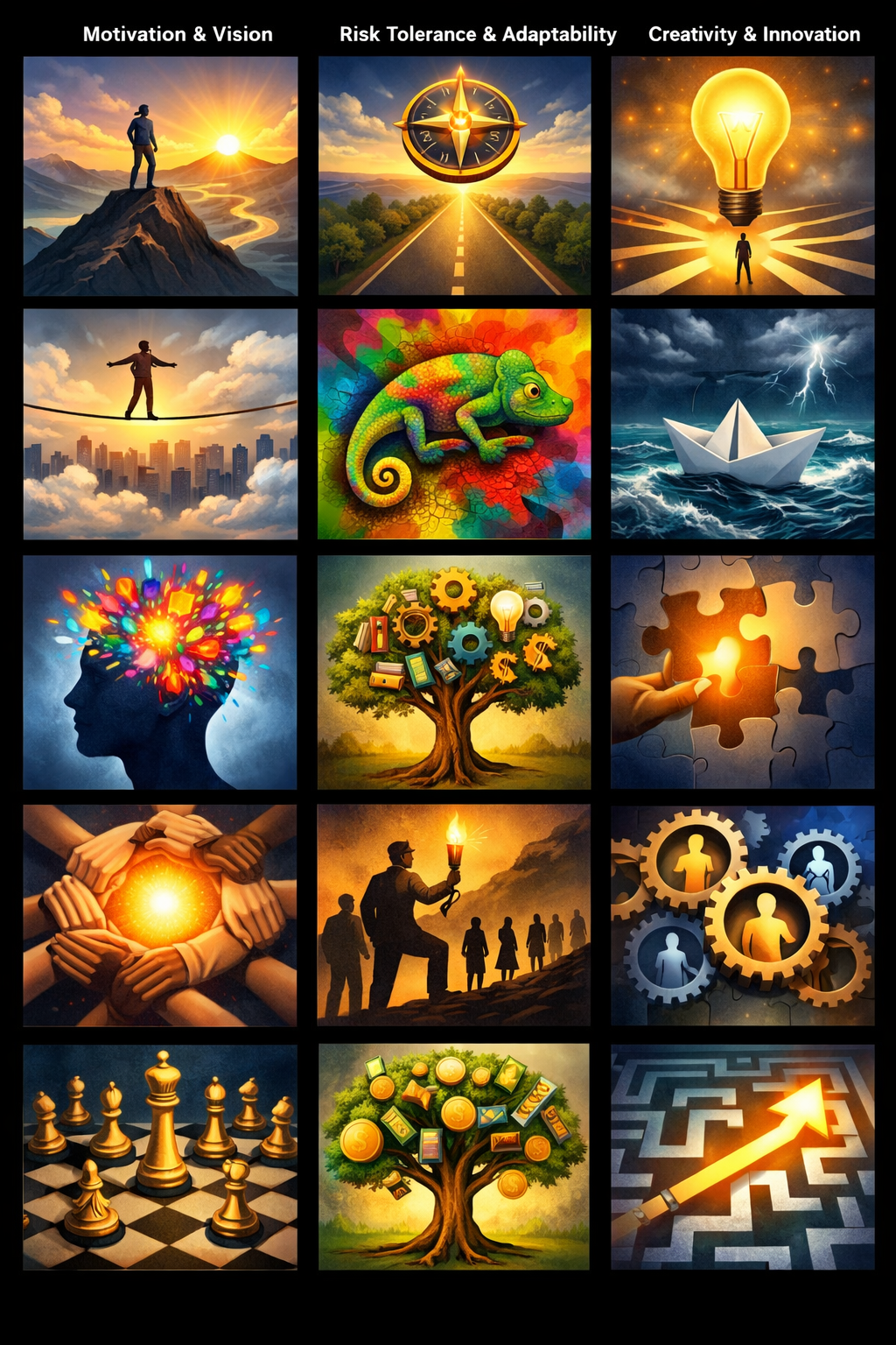 Motivation & Vision - symbolic illustrations